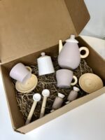 Пудровый чайный и кофейный детский игровой набор готовый к отправке покупателю